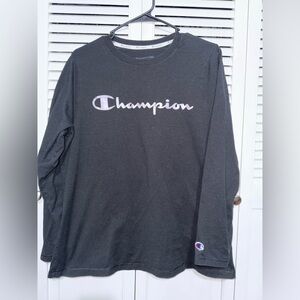 Champion Black Long Sleeve Shirt - 1X